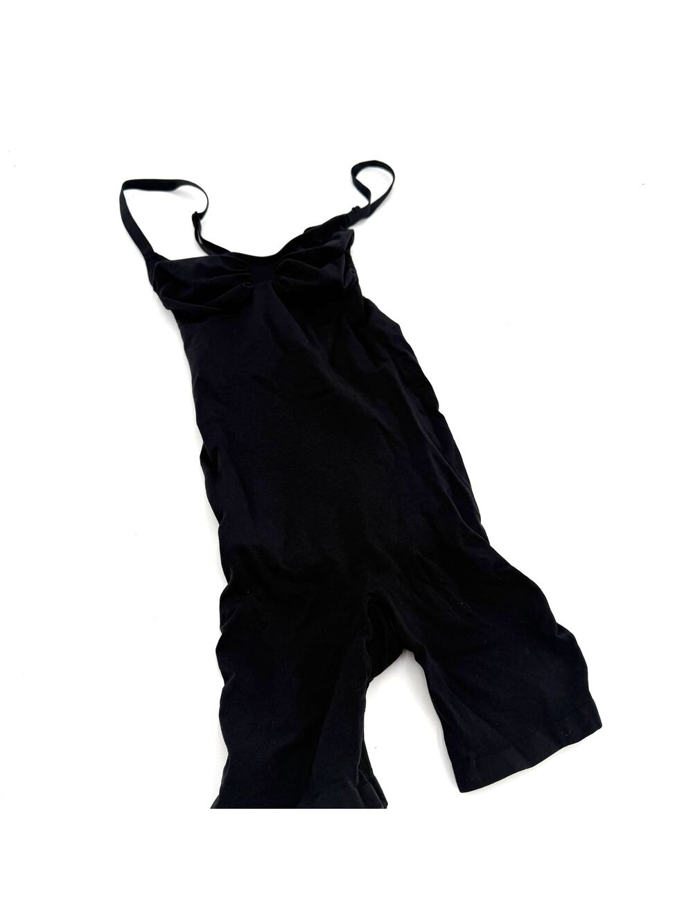 Skims Seamless Sculpting Mid Thigh Bodysuit Black Onyx Size Medium